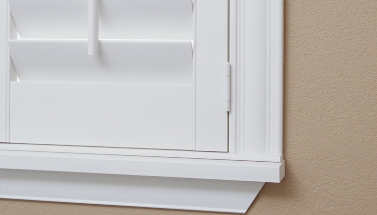 An inside mount sits flush on the inside of the window. Inside Shutter Mount Style